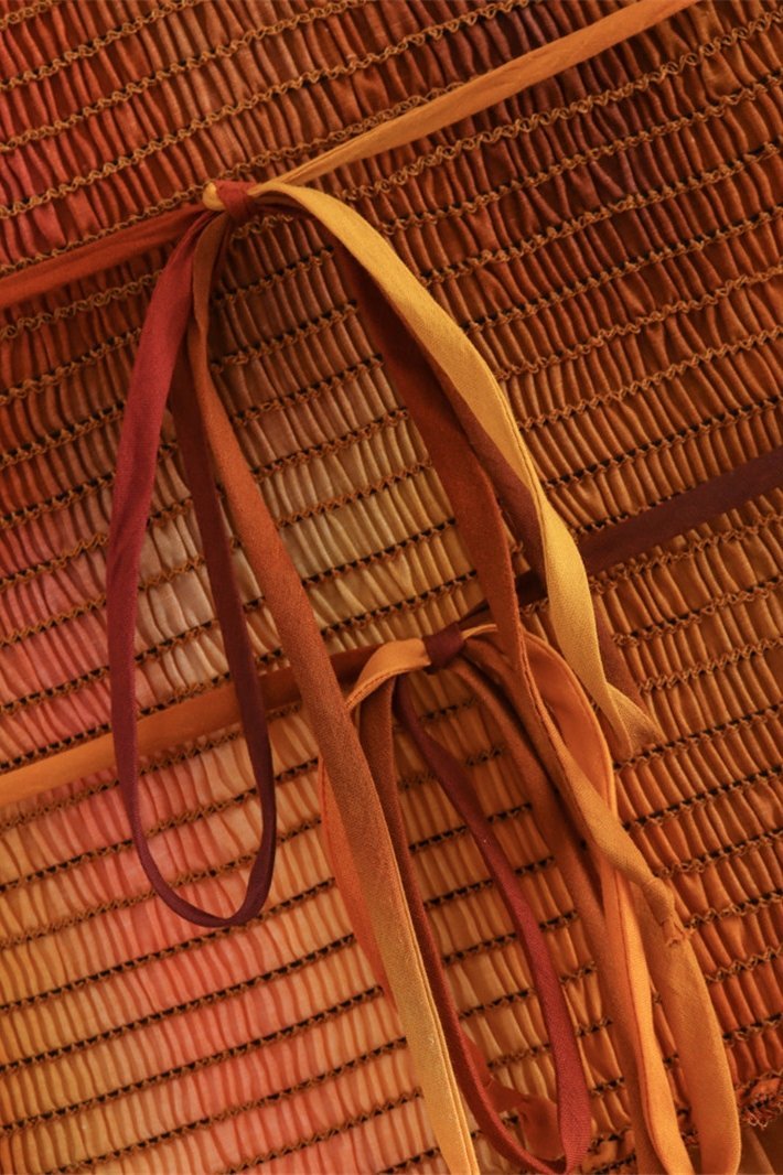 Diana Baskılı Büzgülü Boyundan Bağlı Midi Elbise