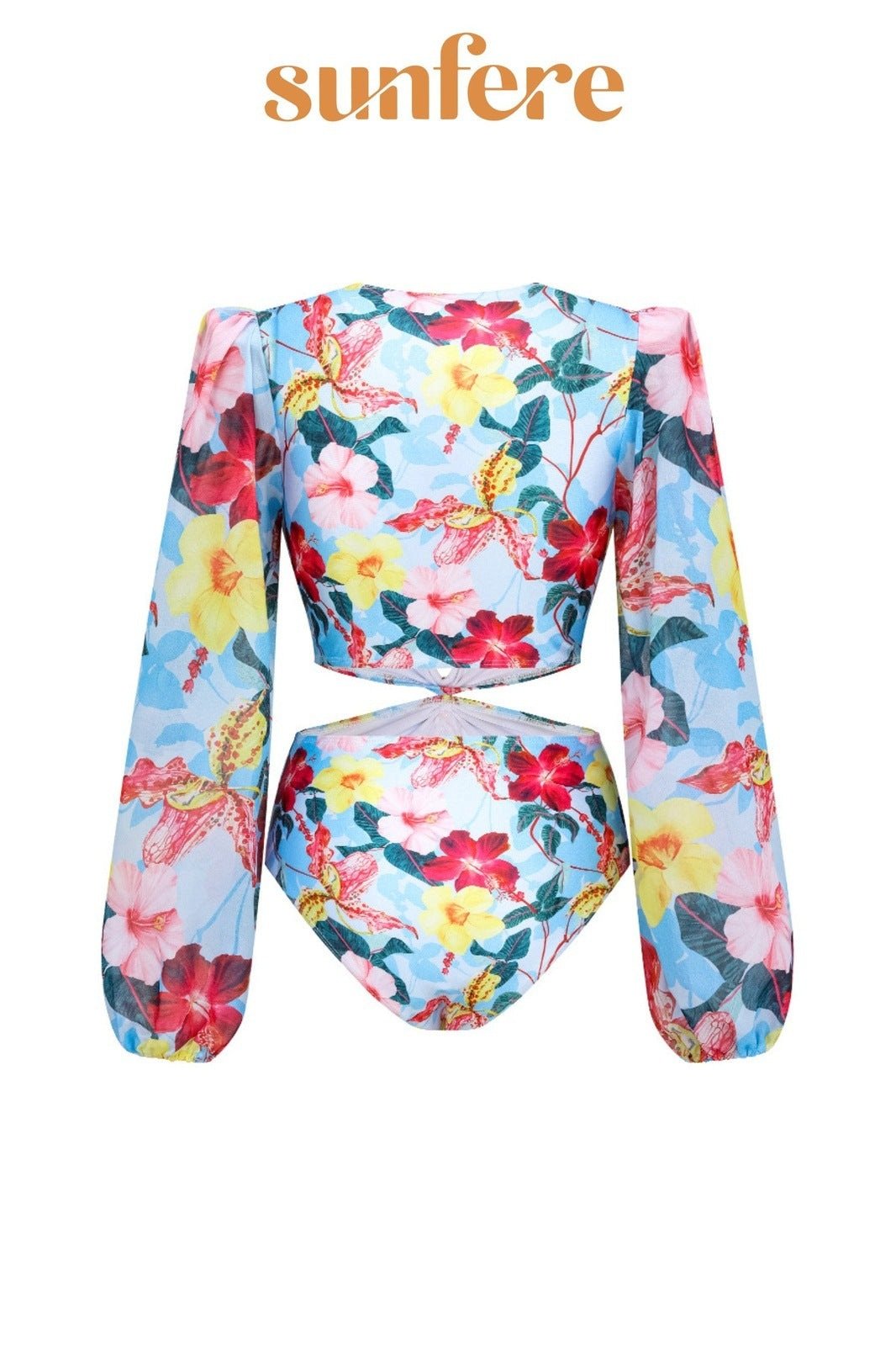 Dulcie Baskılı Fırfırlı İki Parçalı Yüzme Seti