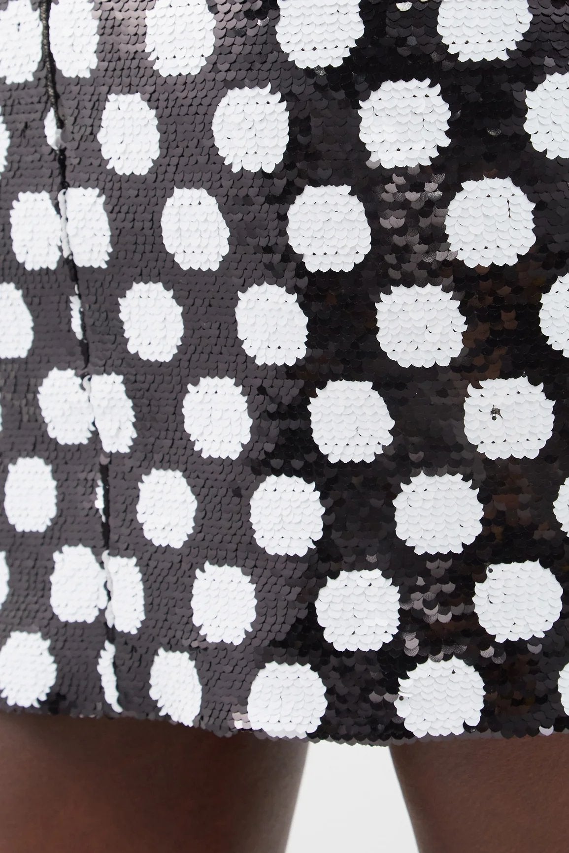 Dulcie Payetler Puantiyeli Tüy Mini Elbise