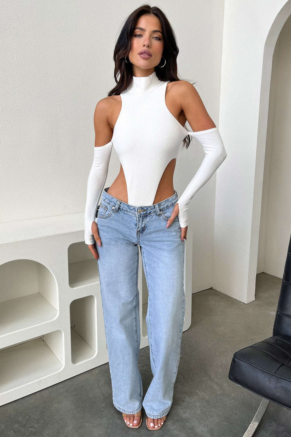 Ellidy Bodysuit - Beyaz