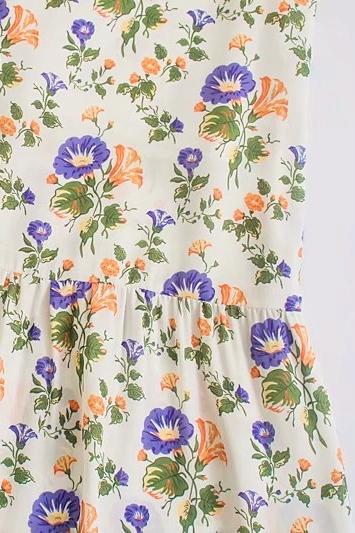 Elspeth Baskılı Askılı Flare Midi Elbise