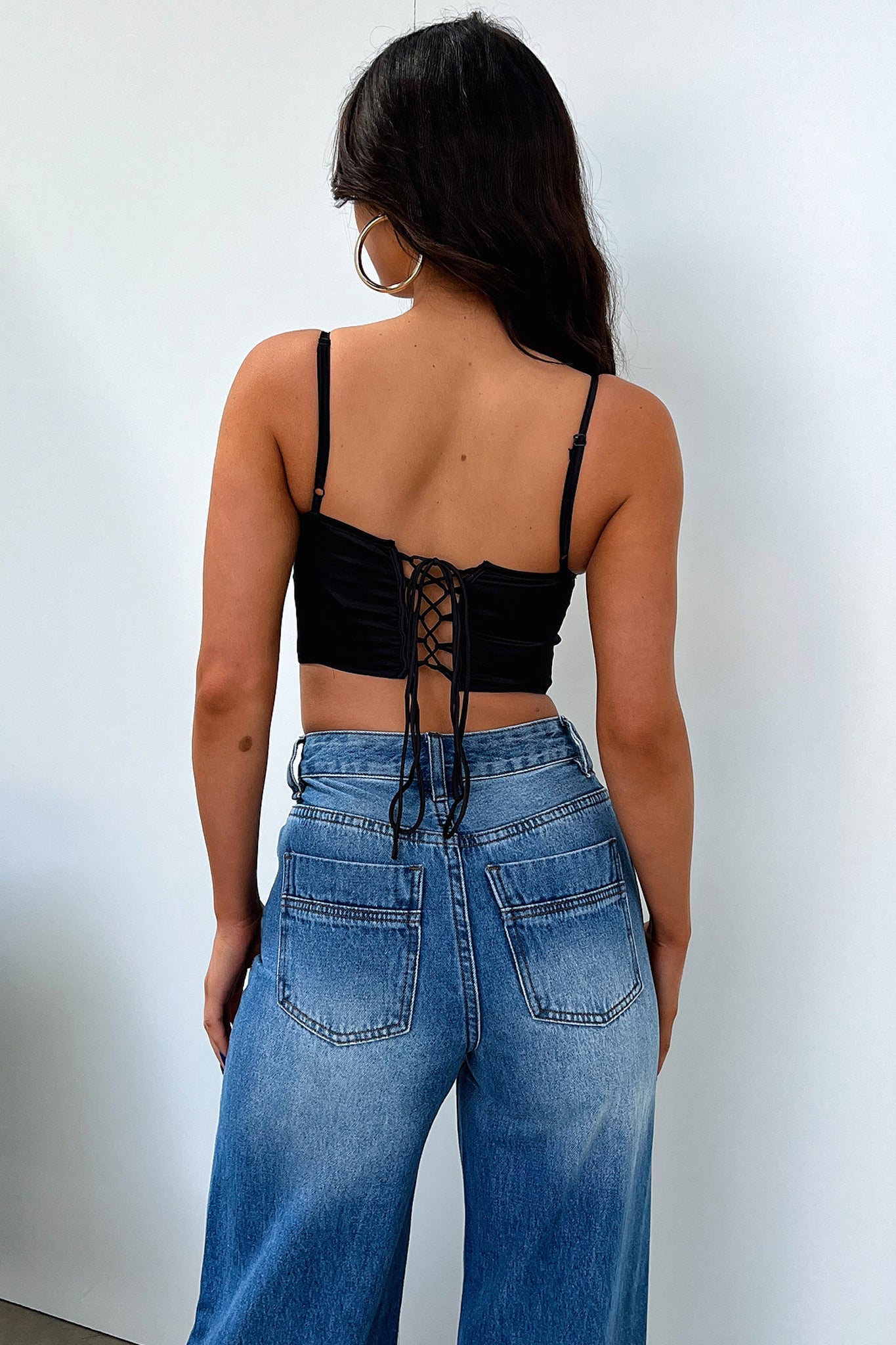 Fauna Corset Top - Siyah