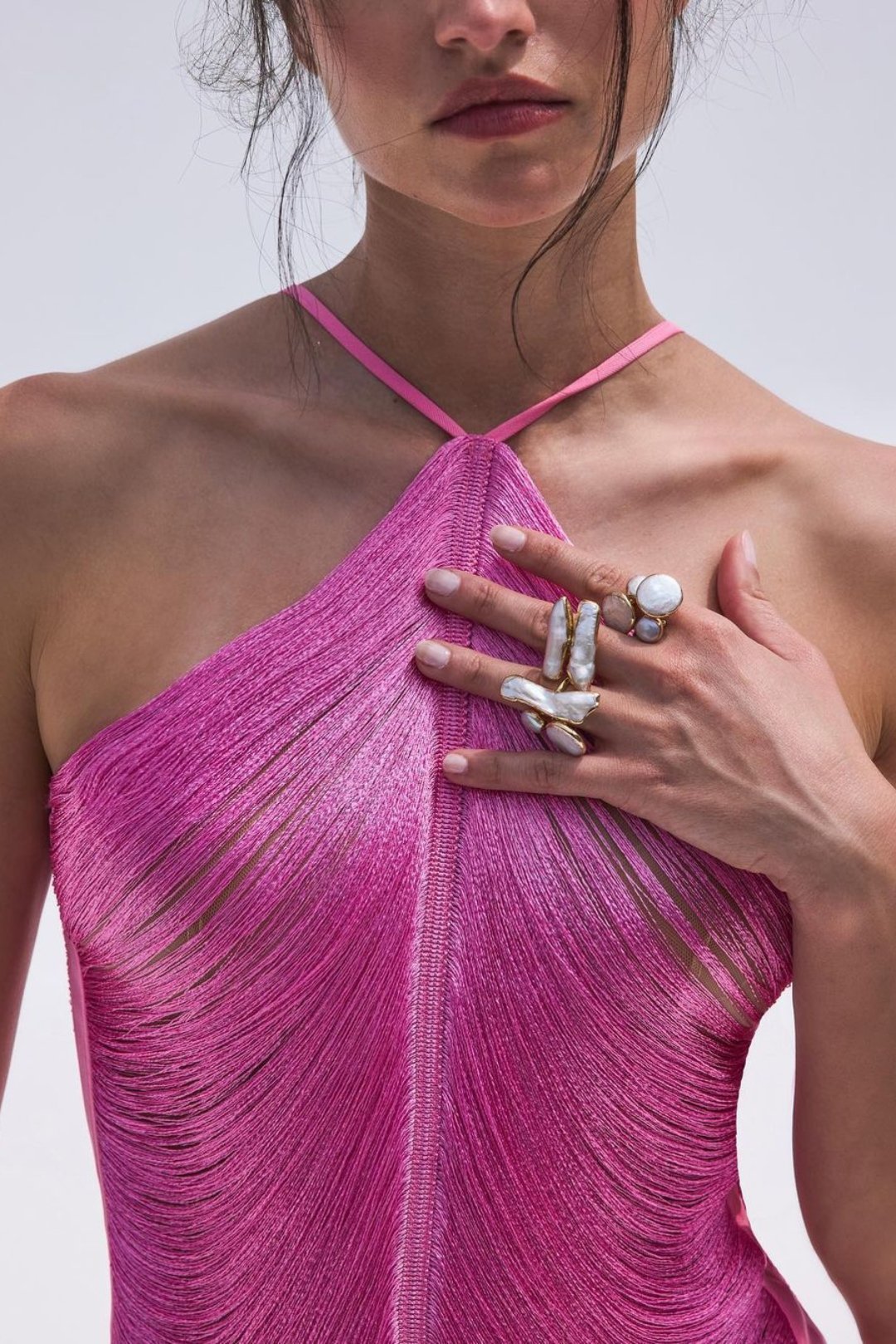 Felicia Boyundan Bağlamalı Püskül Midi Elbise