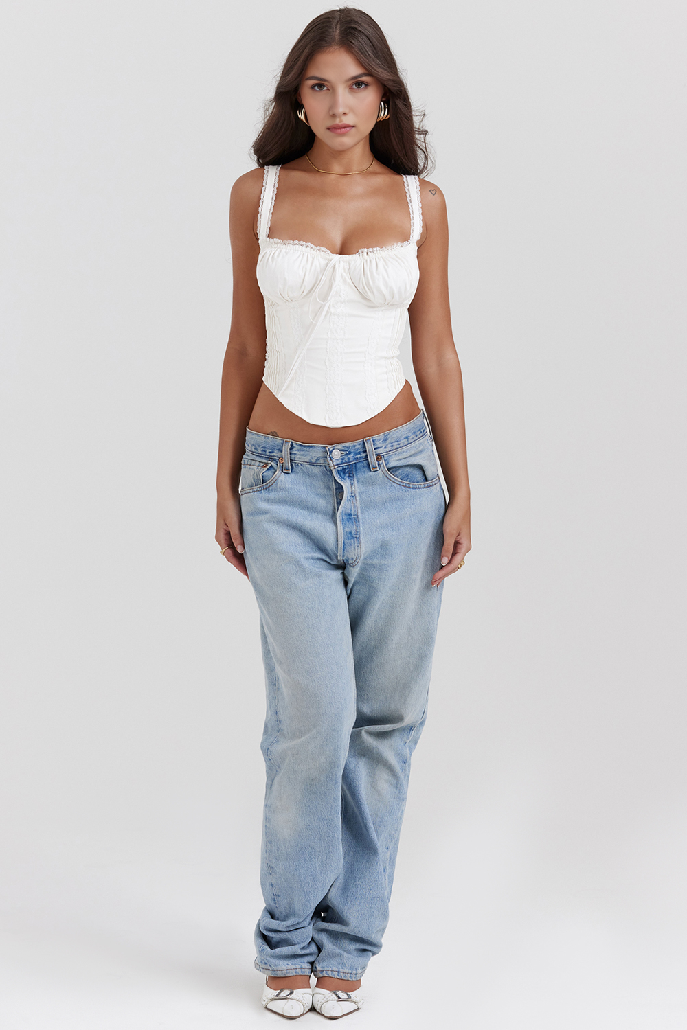 Dantelli Korsaj Toparlayıcı Detaylı