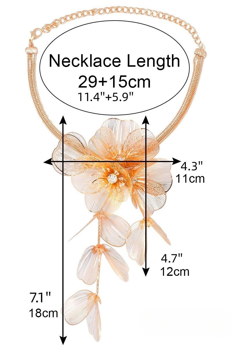 Altın Örgü Pırlanta Çiçek Takı Seti