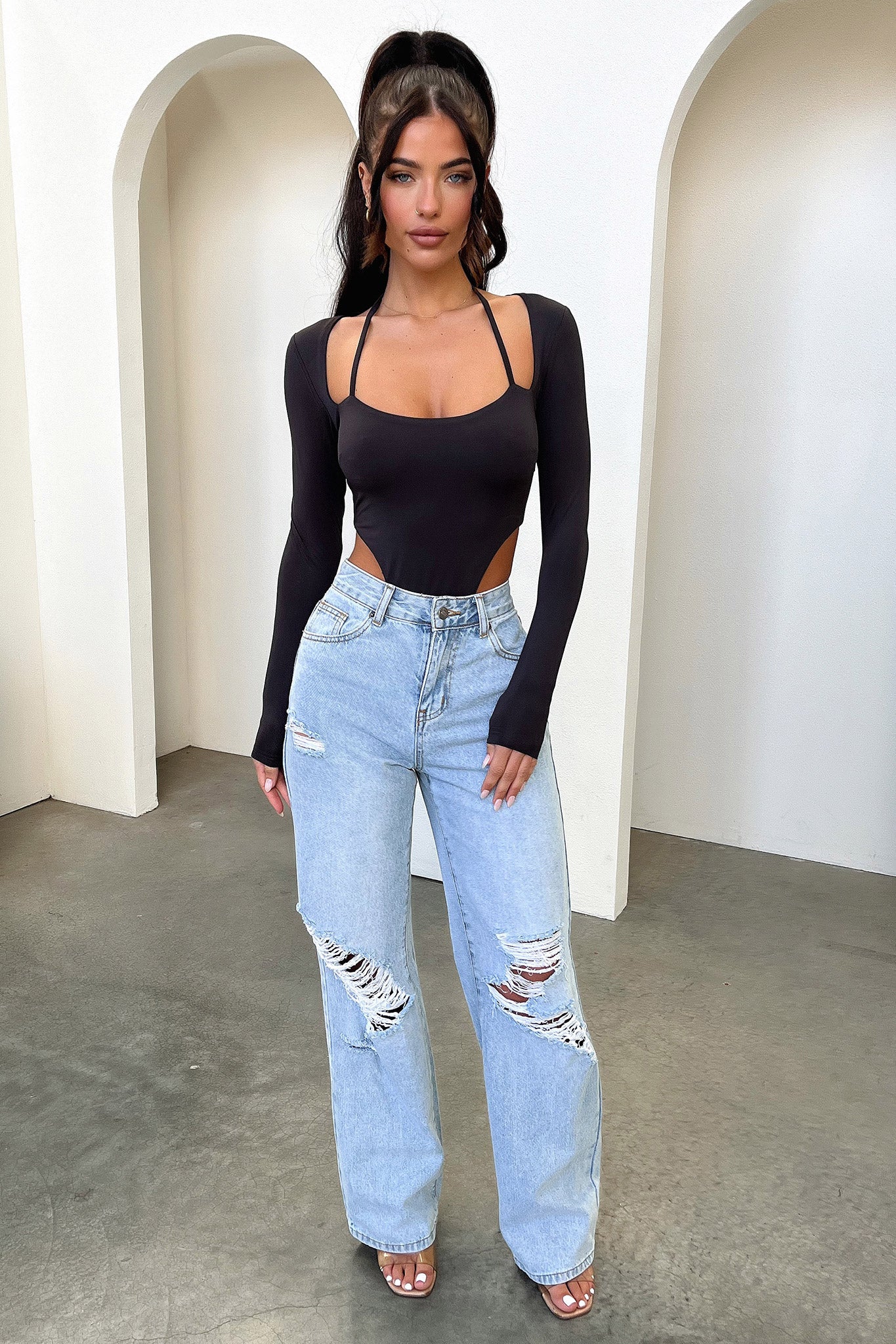 Huxley Bodysuit - Kömür