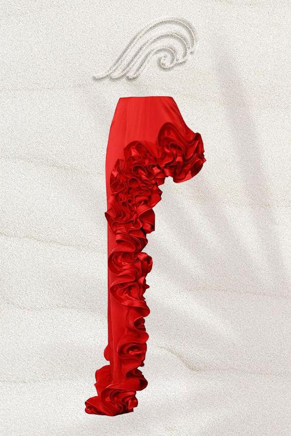 Ida Fırfırlı İki Parçalı Yüzme Seti