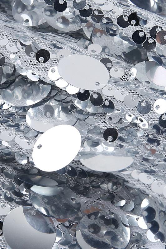 Jane Payetler Sırtı Açık Mini Elbise