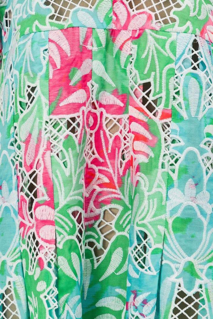 Jocelyn İşlemeli Cut-Out Midi Elbise