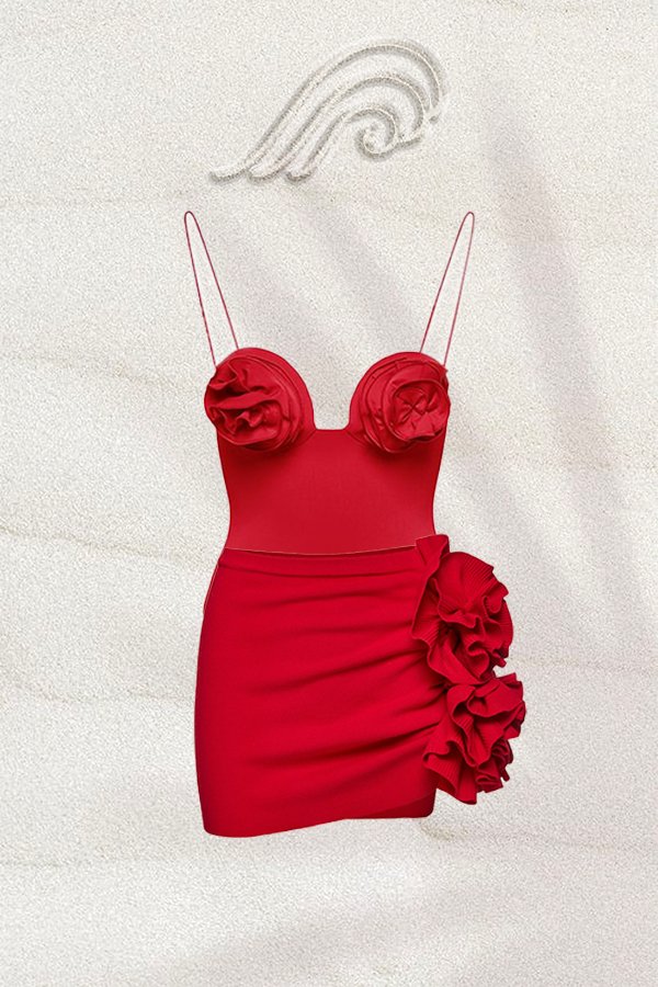 Joyce Strappy Flower İki Parçalı Yüzme Seti