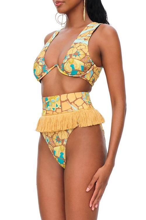 Phelis Baskılı Üçlü Yüzme Seti