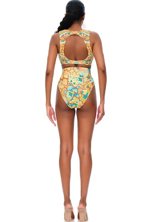 Phelis Baskılı Üçlü Yüzme Seti