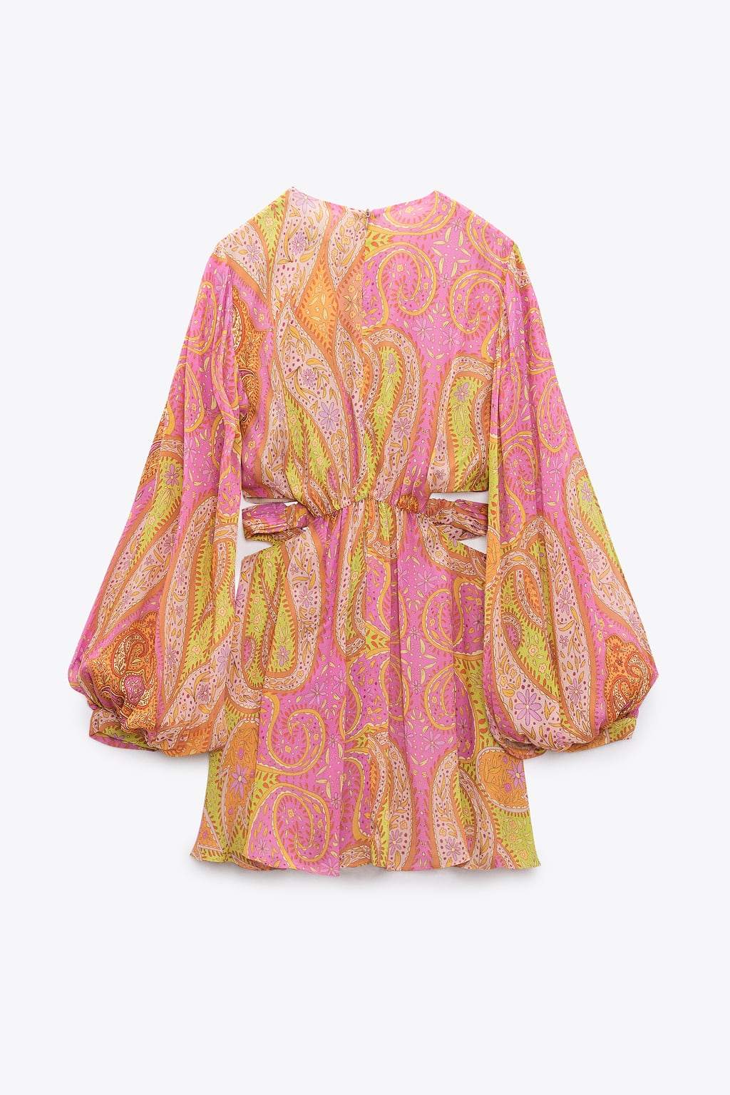 Renata Dekolteli Düğümlü Mini Elbise