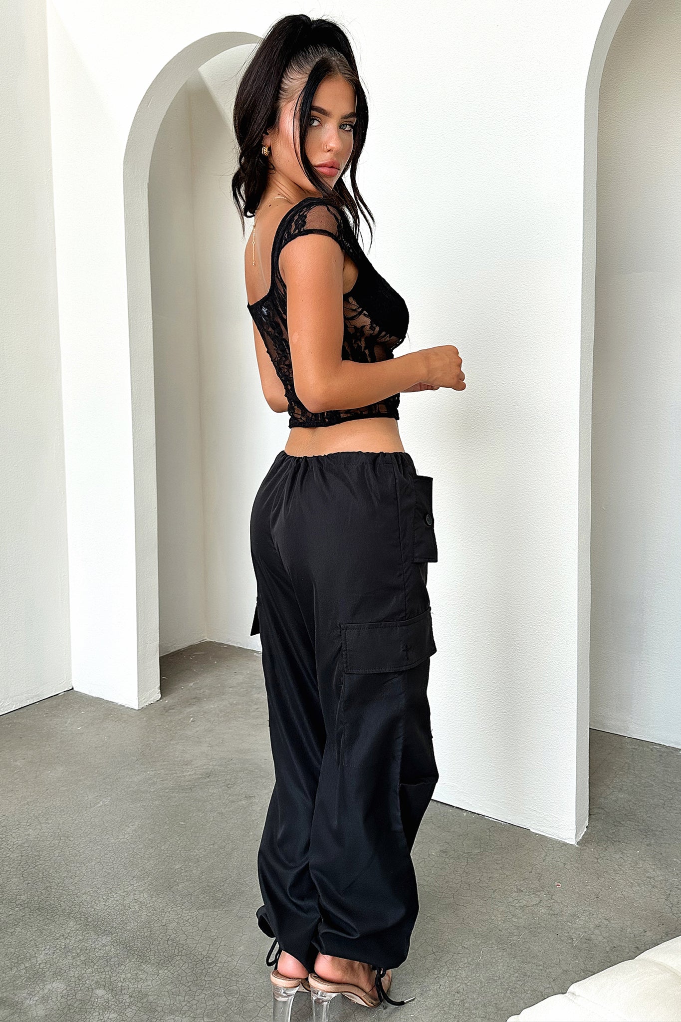 Dantel İşlemeli Korsaj Büstiyer – Siyah