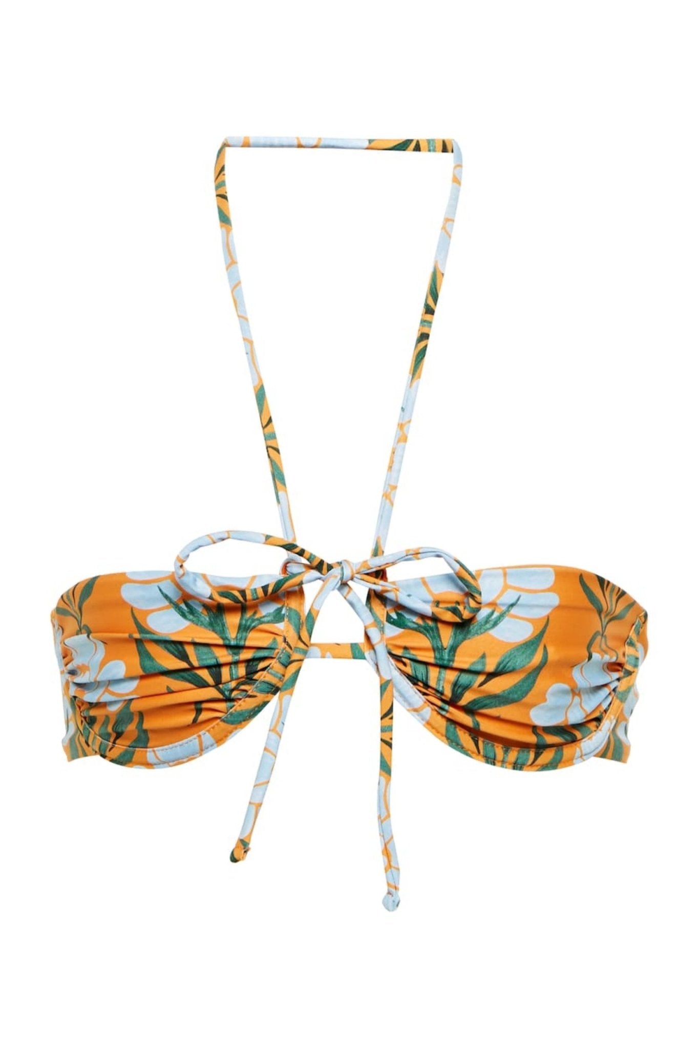 Lena Baskılı Büzgülü Üçlü Yüzme Seti