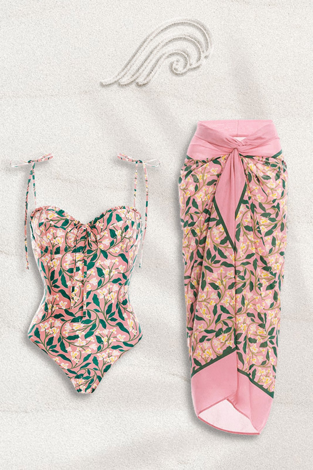 Martina Baskılı Yüzme Seti