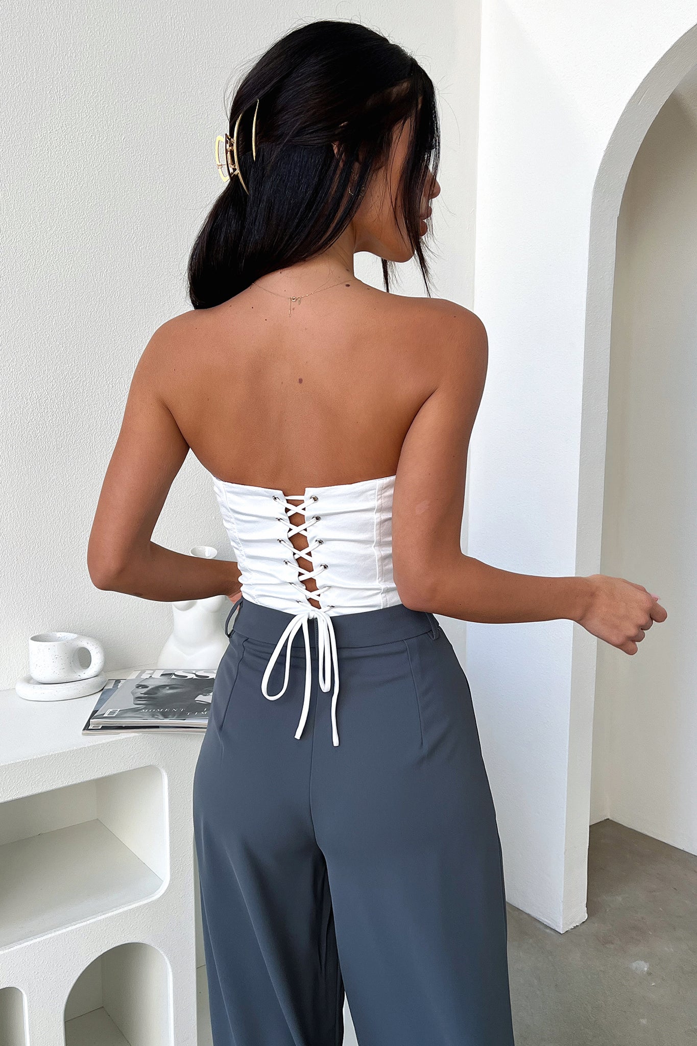 Melika Corset - Beyaz