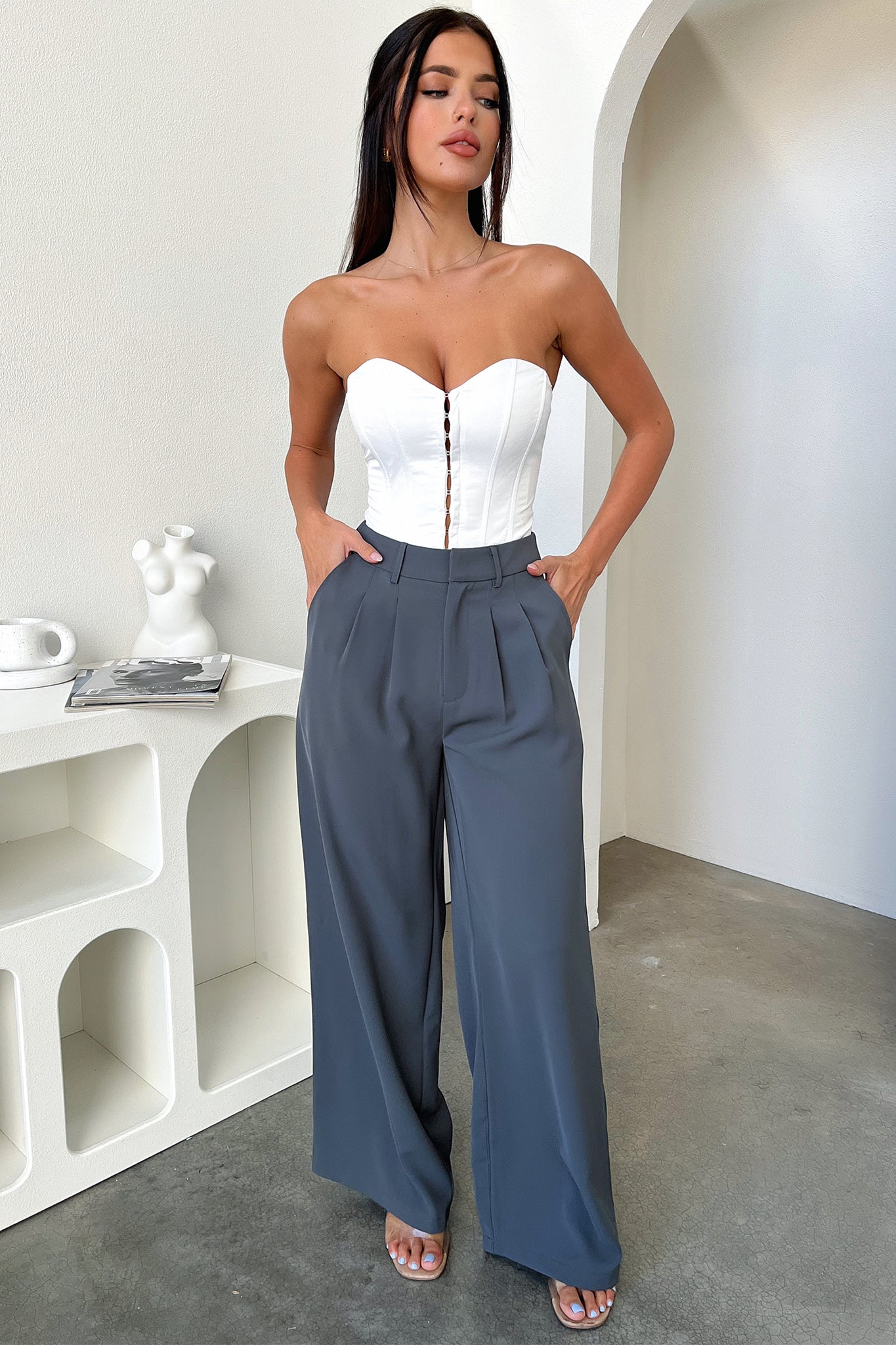 Melika Corset - Beyaz