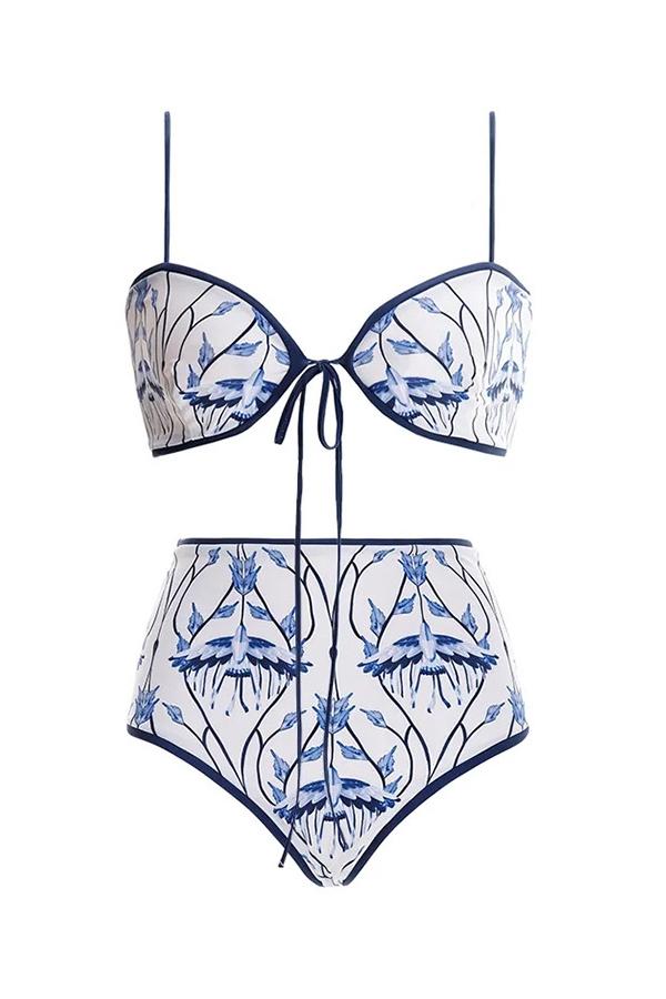 Miriam Baskılı Üçlü Bikini Takımı