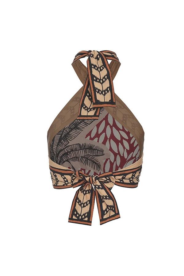 Moira Baskılı Üçlü Bikini Takımı