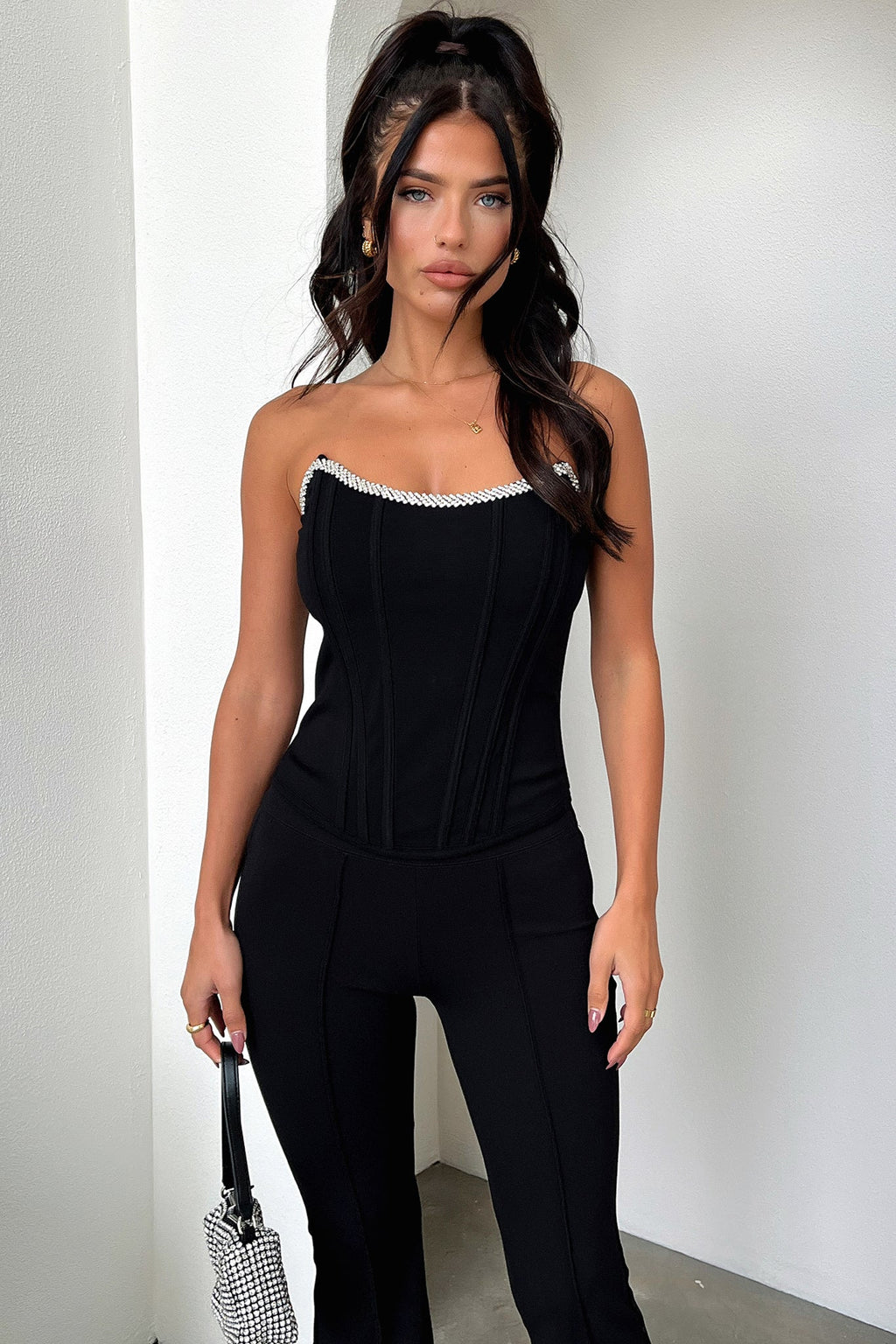 Nyra Corset Top - Siyah