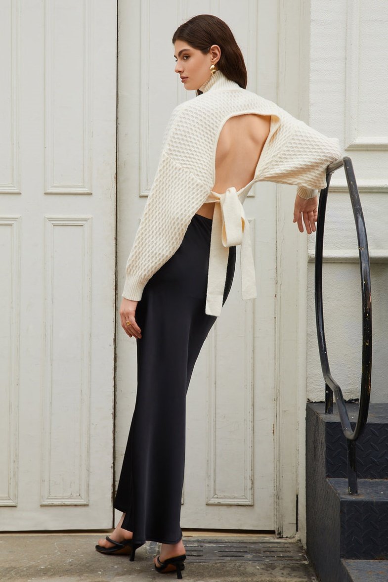 Olga Sırtı Açık Balıkçı Yaka Kazak