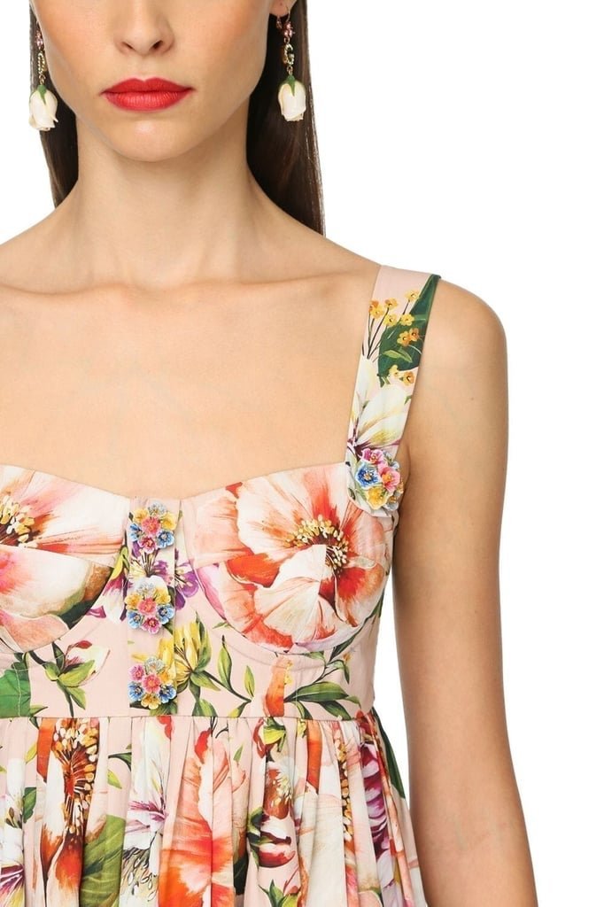 Rubie Baskılı Fırfırlı Büzgülü Mini Elbise