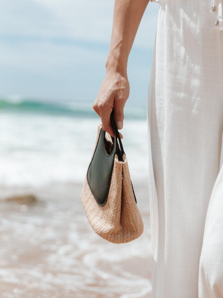 Sigrid Deri Hasır Tote Çanta