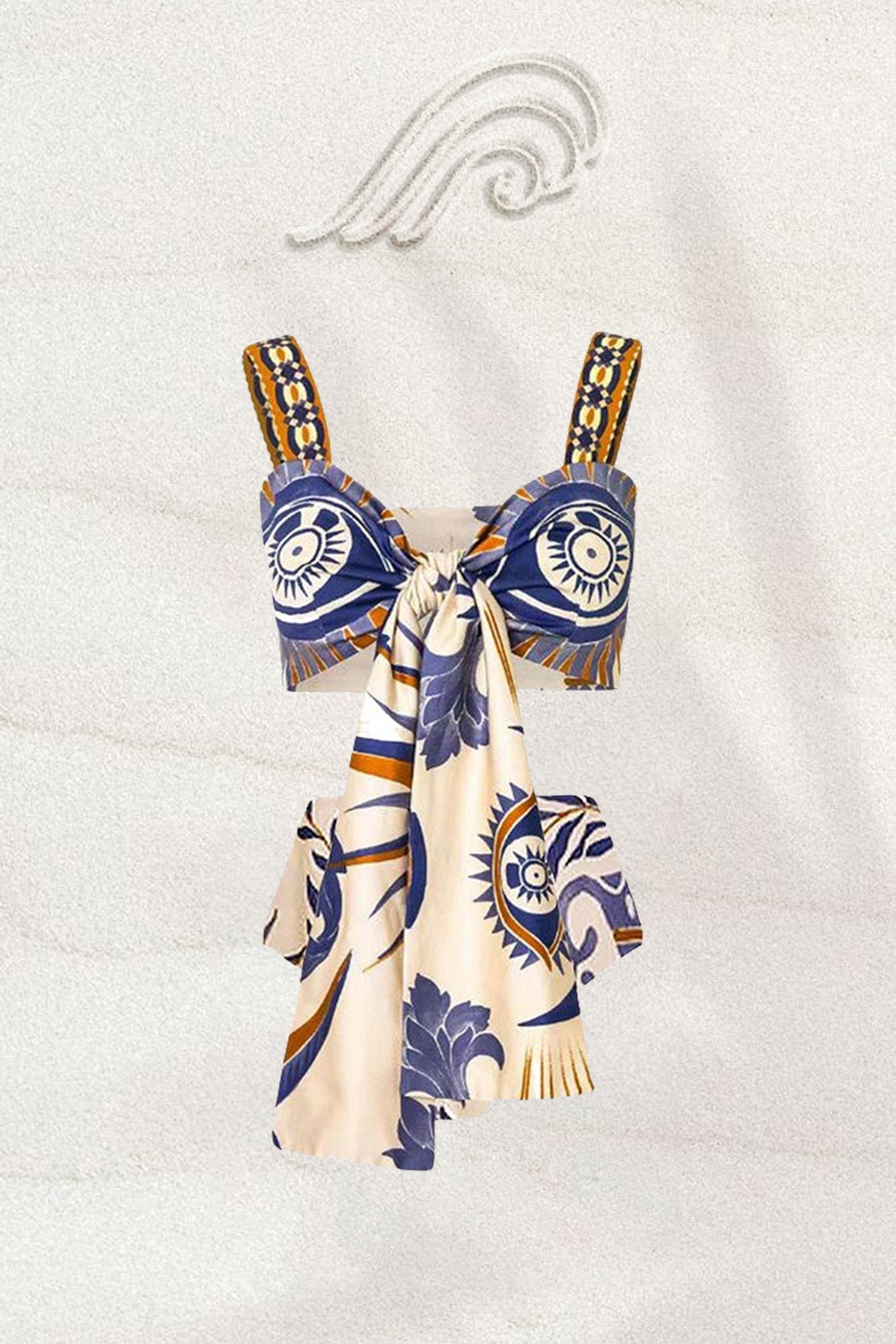 Thelma Baskılı Üç Parça Yüzme Seti