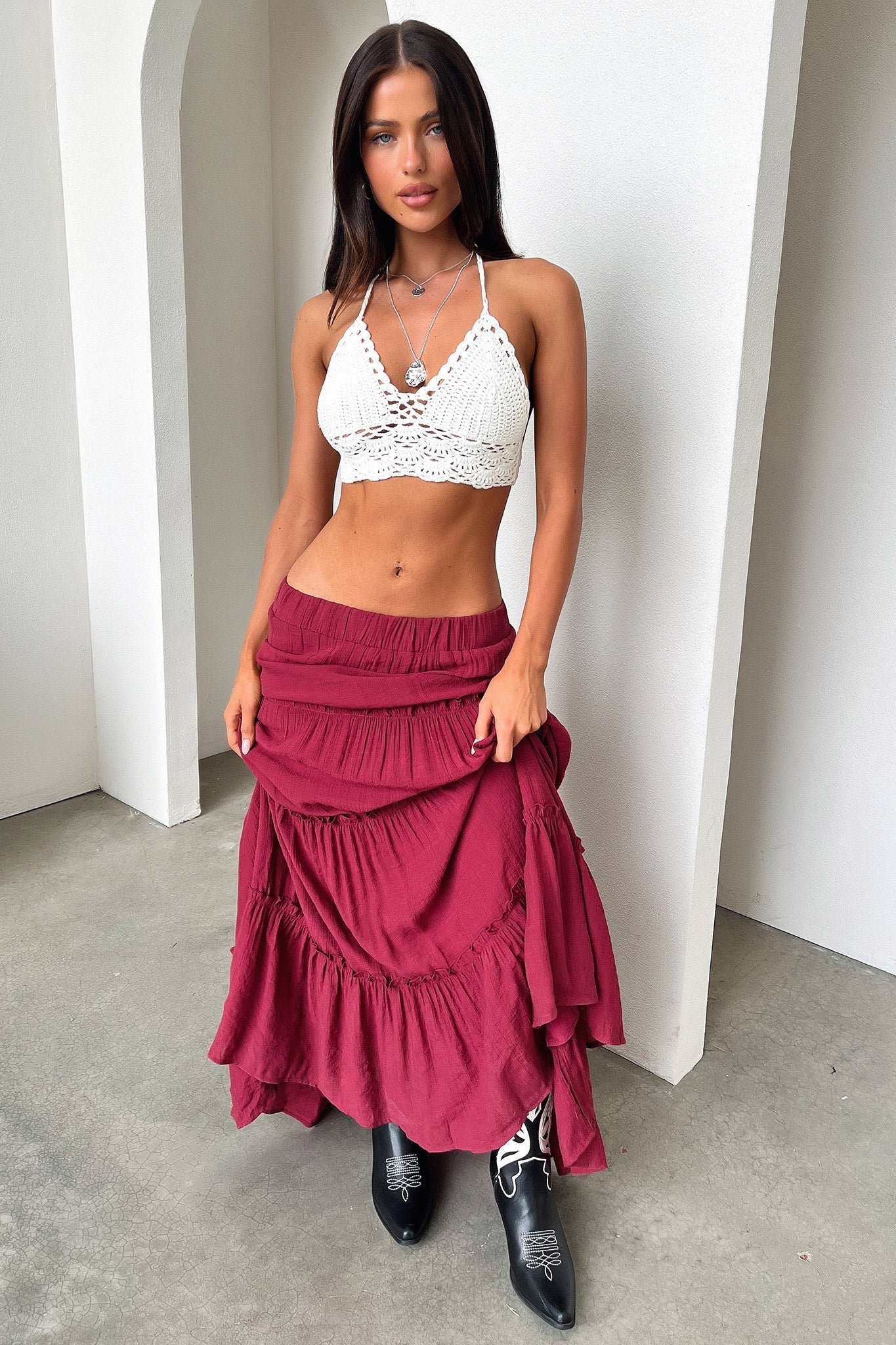 Valetta Crop - Beyaz