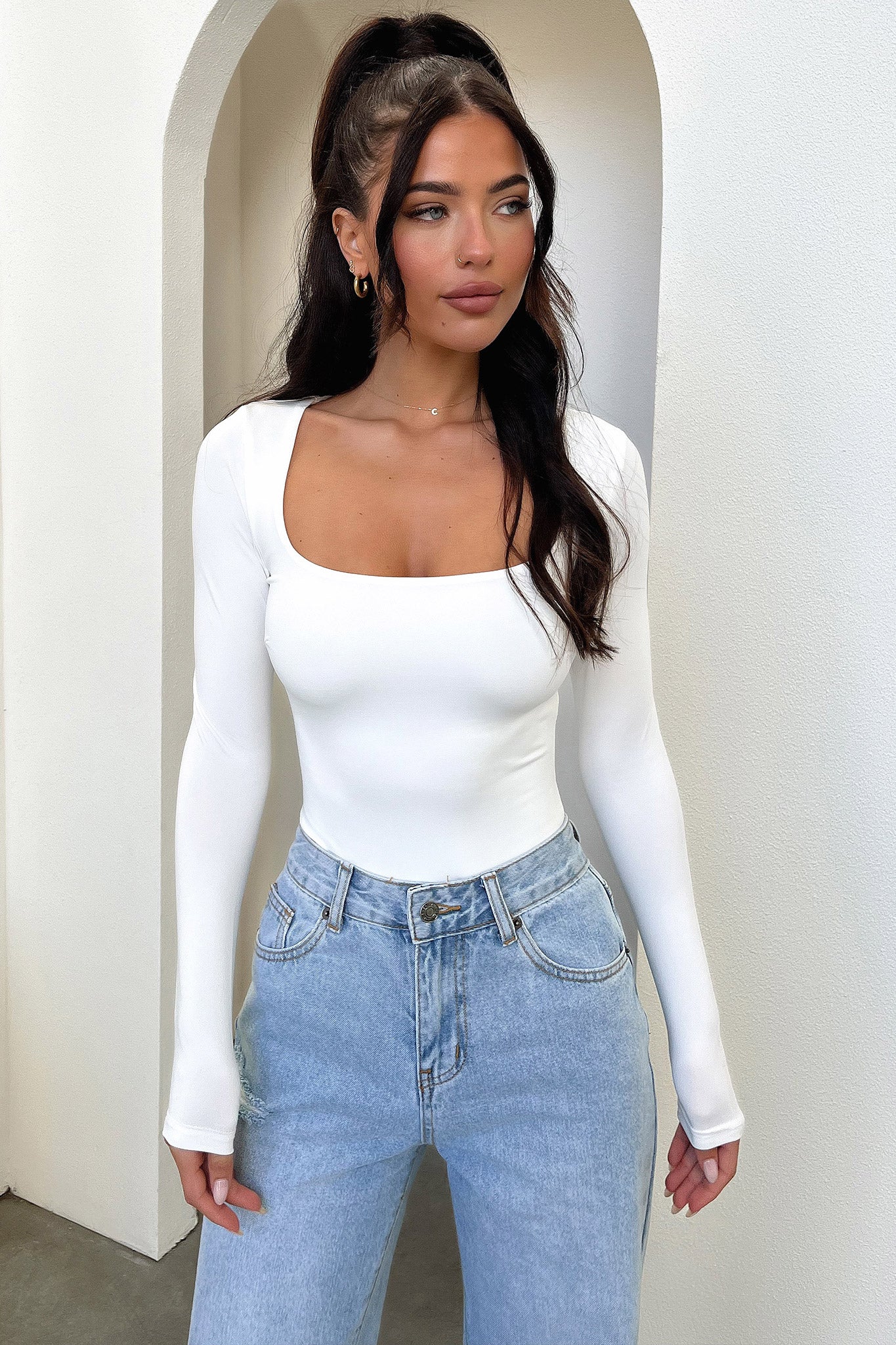 Nalia Bodysuit - Beyaz